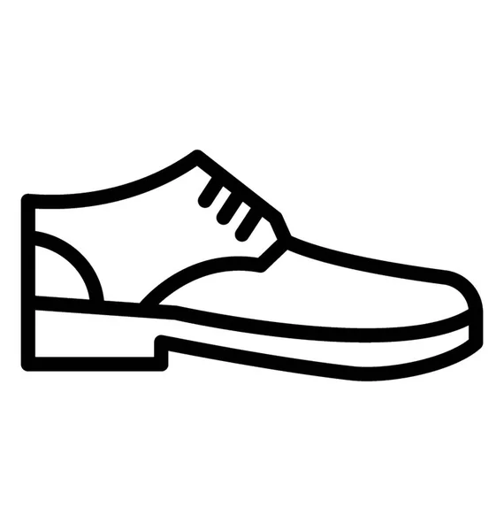 Zapato Único Con Cordones Denota Calzado Para Hombre — Vector de stock