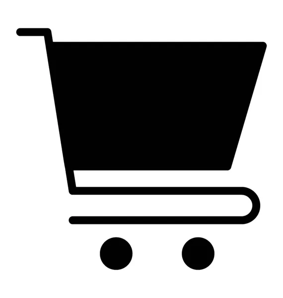 Icon Trolly Depicting Shopping — Stock Vector