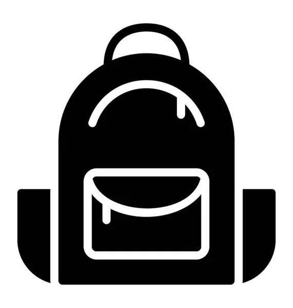 Symbol Einer Tasche Die Den Rucksack Darstellt — Stockvektor