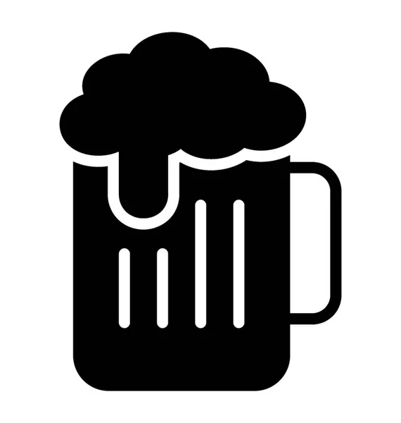 Copo Cerveja Grande Jarro —  Vetores de Stock