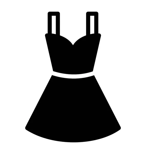 Vestido Femenino Que Representa Vestido — Vector de stock