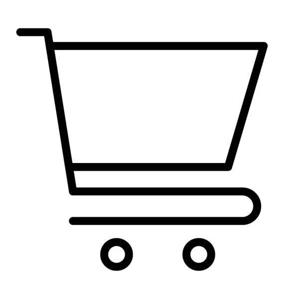 Icon Trolly Depicting Shopping — Stock Vector