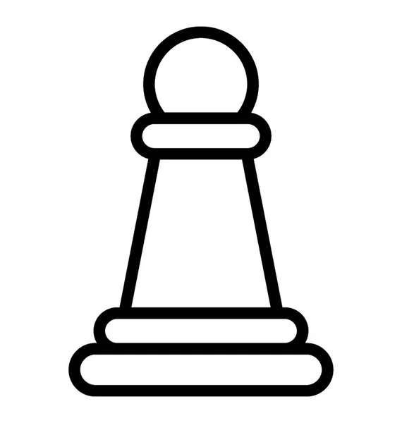 Піктограма Настільної Гри Шаховою Фігурою Зображує Шахи — стоковий вектор