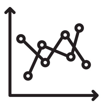 Bir basit izole çizgi grafik simgesi tasarım
