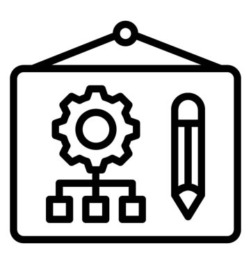 Workflow diagram, algorithm or data structure icon vector clipart svg vector 