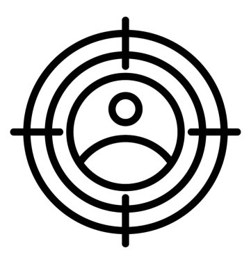 Kullanıcı bir artı olarak hedef kitleye gösteren 