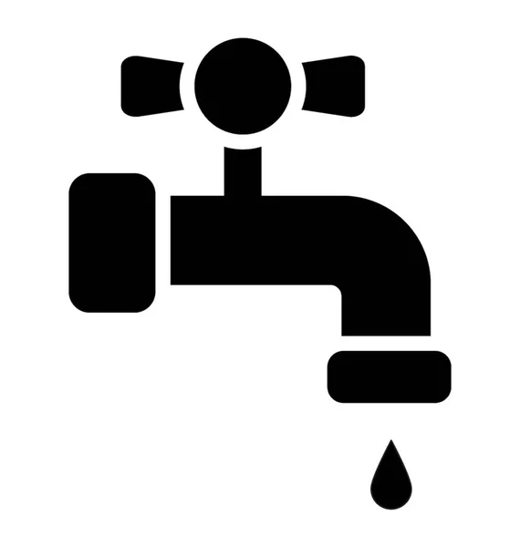 Ein Symbol Einer Registerkarte Mit Einem Wassertropfen Der Wasser Speichert — Stockvektor