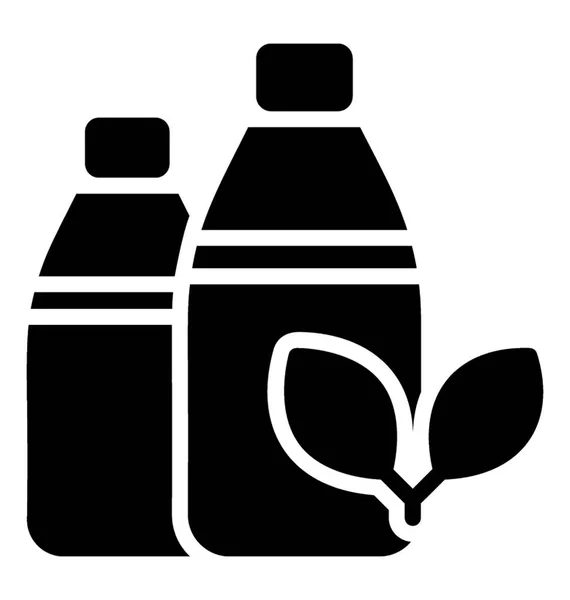 Icono Una Botella Con Una Flecha Signos Que Representan Botella — Vector de stock