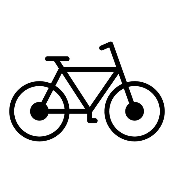 Παιδική Όχημα Δύο Ρόδες Ένα Εικονίδιο Ποδηλάτων — Διανυσματικό Αρχείο