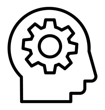 Adam kafanın içinde dişli simgesiyle yöneticisidir