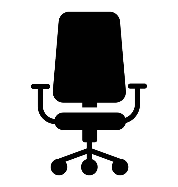 Silla Para Sentarse Oficina Silla Oficina — Vector de stock