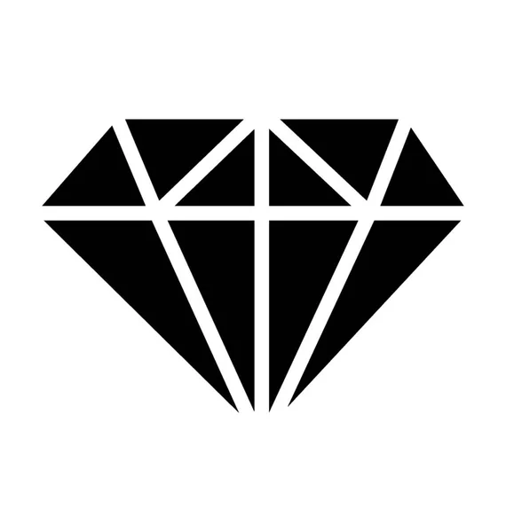 Una Piedra Preciosa Para Hacer Joyas Diamante — Vector de stock