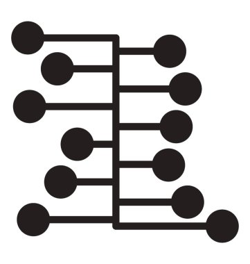 Workflow diagram, algorithm or data structure icon vector clipart svg vector 