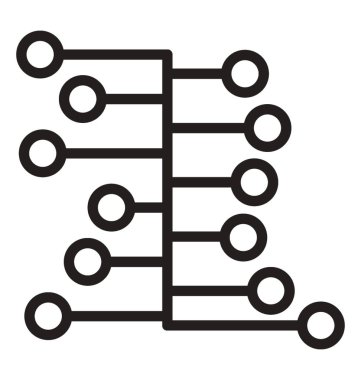 Workflow diagram, algorithm or data structure icon vector clipart svg vector 
