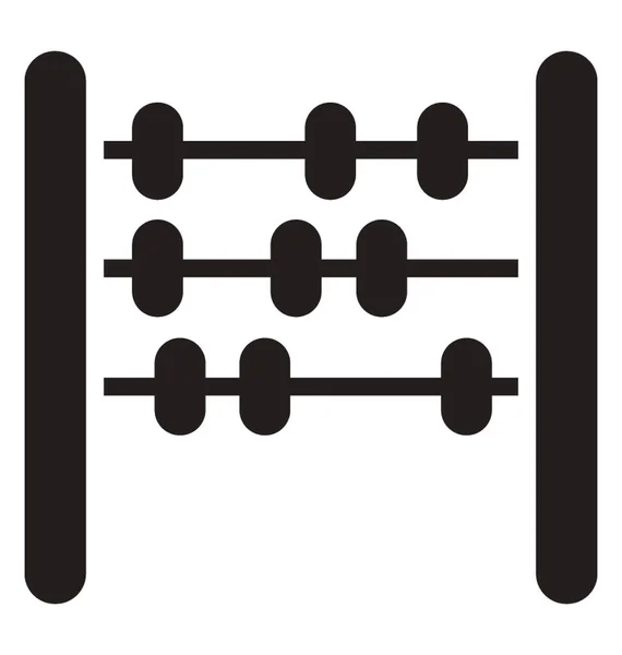 Tradicional Ábaco Con Cuentas Madera Para Las Matemáticas — Archivo Imágenes Vectoriales