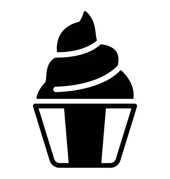 Frozen Sweet Dessert Ice Cream Cup — Stock Vector