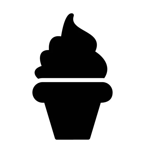 Заморожений Солодкий Десерт Морозиво — стоковий вектор