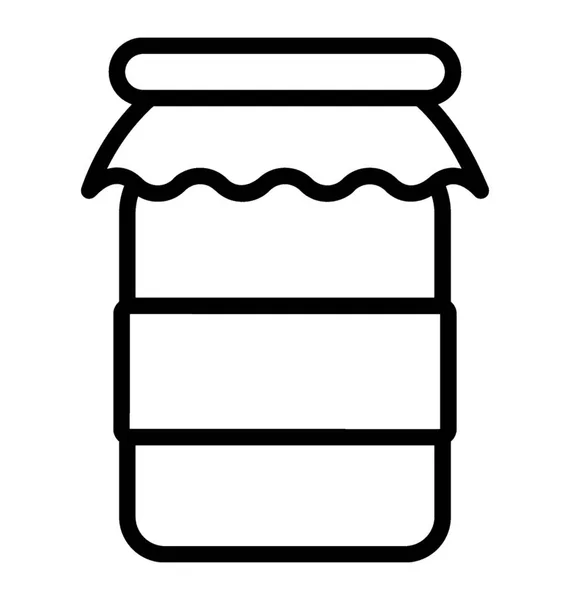 つまみを含むパックされたフラスコ 蜂蜜の瓶と呼ばれます — ストックベクタ