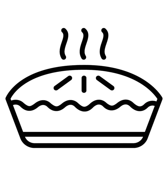 Горячий Торт Еды Десерт — стоковый вектор
