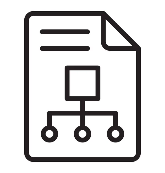 Hierarkiskt Diagram Konceptualisering Projektet Flödesschema — Stock vektor