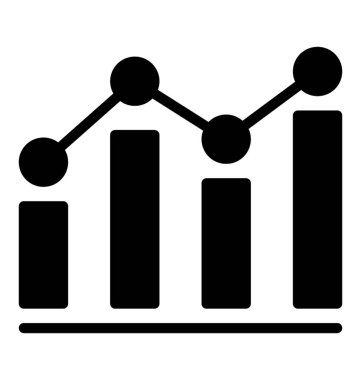Çubuk ve çizgi grafik iş analizi gösterilen 