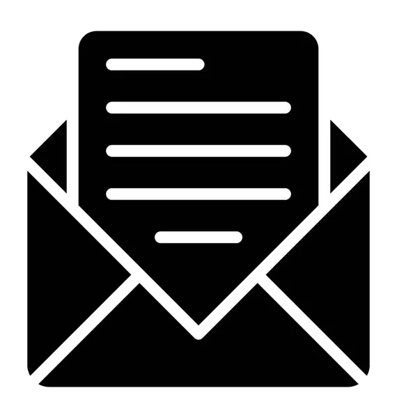 Dokument Ett Kuvert Konceptualisering Mail — Stock vektor