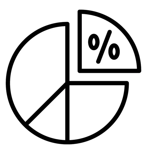 Gráfico Vendas Está Mostrando Avaliação Negócios Porcentagem —  Vetores de Stock