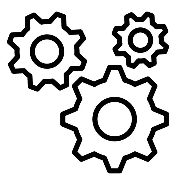 Cogwheels São Símbolo Configurações Serviços Gestão —  Vetores de Stock
