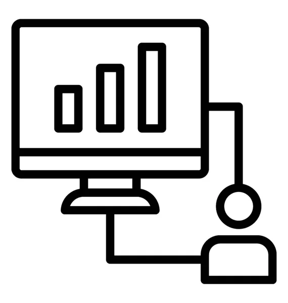 Analítica Web Muestra Tráfico Web — Vector de stock