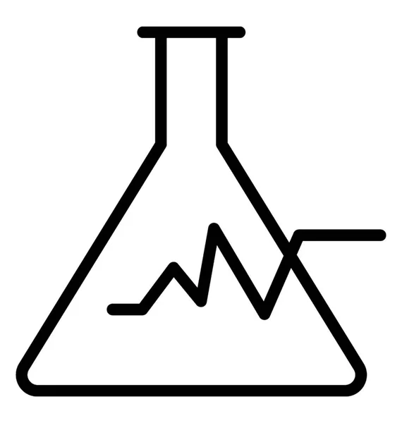 Kolby Stożkowej Praktyki Chemicznych Practicals Laboratorium — Wektor stockowy