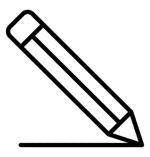 Lápis Está Desenhando Papel — Vetor de Stock