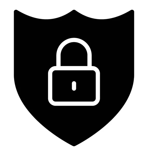 Guard Shield Icon Symbolising Antivirus Software — Stock Vector