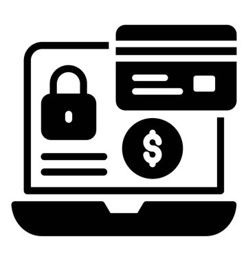 Laptop ve kredi kartı ile online ödeme koruma 
