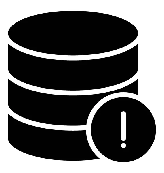 Base Datos Con Signo Error Error Base — Vector de stock