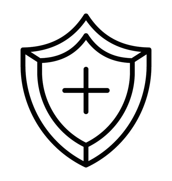 Escudo Con Símbolo Icono Seguridad — Archivo Imágenes Vectoriales