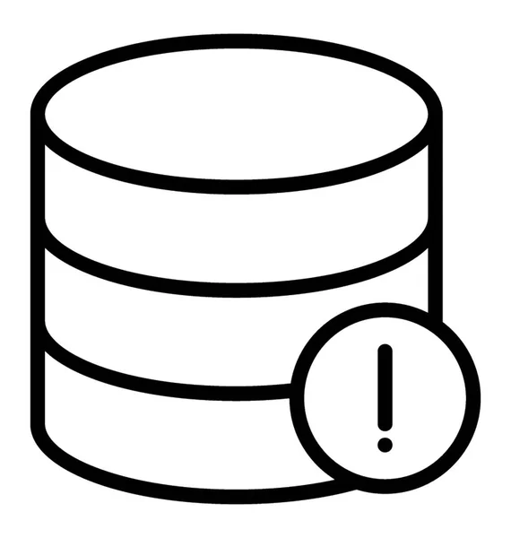 Base Datos Con Signo Error Error Base — Vector de stock