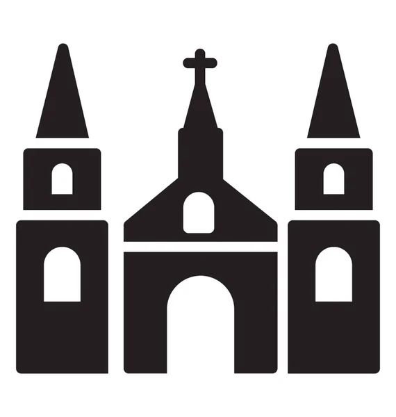 Religijnych Budynek Dla Kultu Kościół — Wektor stockowy