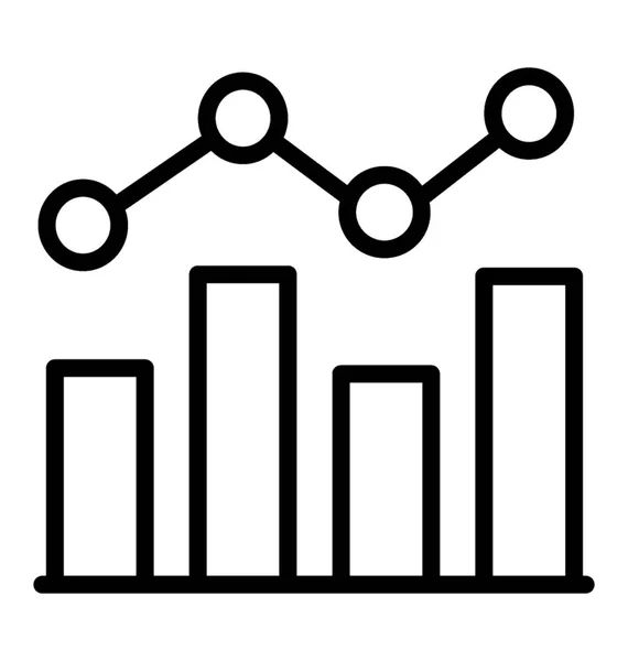 Gráfico Análisis Empresarial Para Representar Evaluación Del Mercado — Archivo Imágenes Vectoriales