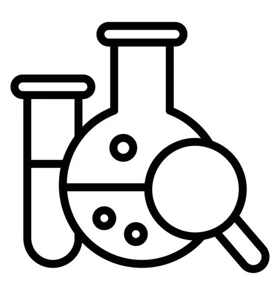 Дослідження Хімії Через Лабораторний Апарат — стоковий вектор