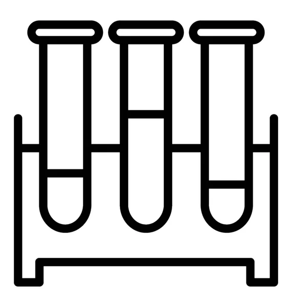 ラボ機器フラスコ 試験管の概念を示す — ストックベクタ