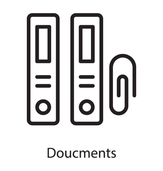 Archivos Que Contienen Información Documentos — Vector de stock
