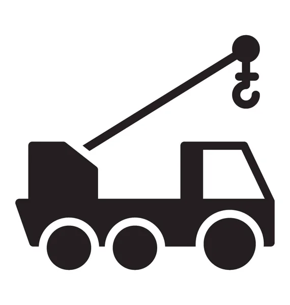 Camion Grue Utilisé Pour Levage Transport Marchandises — Image vectorielle