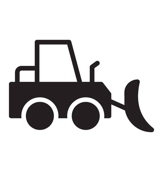 Une Machine Lourde Camion Skid Steer — Image vectorielle