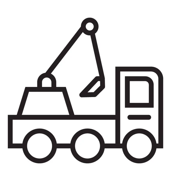 Véhicule Construction Camion Pelle — Image vectorielle