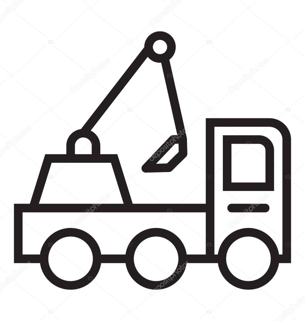 Construction vehicle, an excavator truck