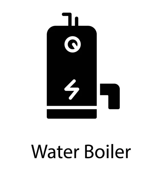 Caldera Agua Imagen Del Icono Olla Termo — Archivo Imágenes Vectoriales
