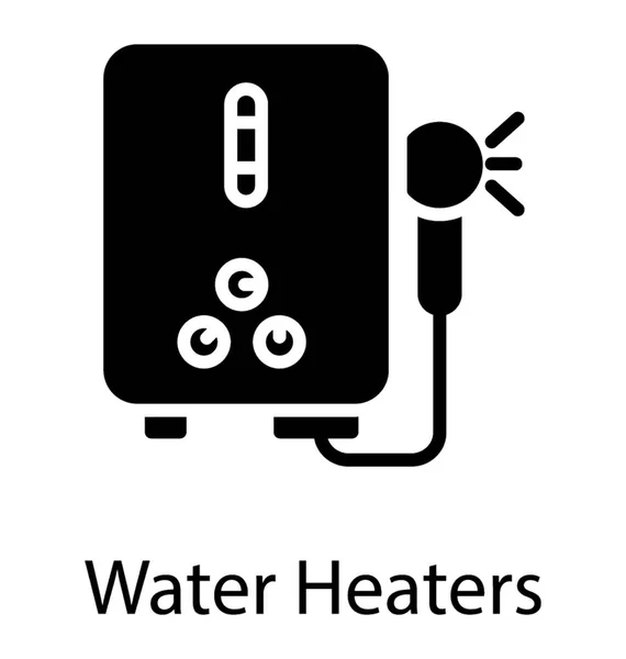 Demanda Calentador Sin Tanque Proporcionar Agua Caliente Solo Como Necesita — Archivo Imágenes Vectoriales