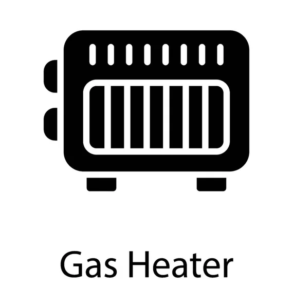 Icon Vector Denoting Storage Heater Heat Bank — Stock Vector