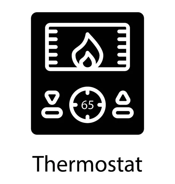 Θερμοστάτες Για Ρύθμιση Θερμοκρασίας — Διανυσματικό Αρχείο