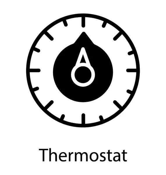 Hőmérséklet Szabályozó Termosztátok — Stock Vector